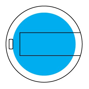 USB Stick Basic Card Round-Weiß-1 GB