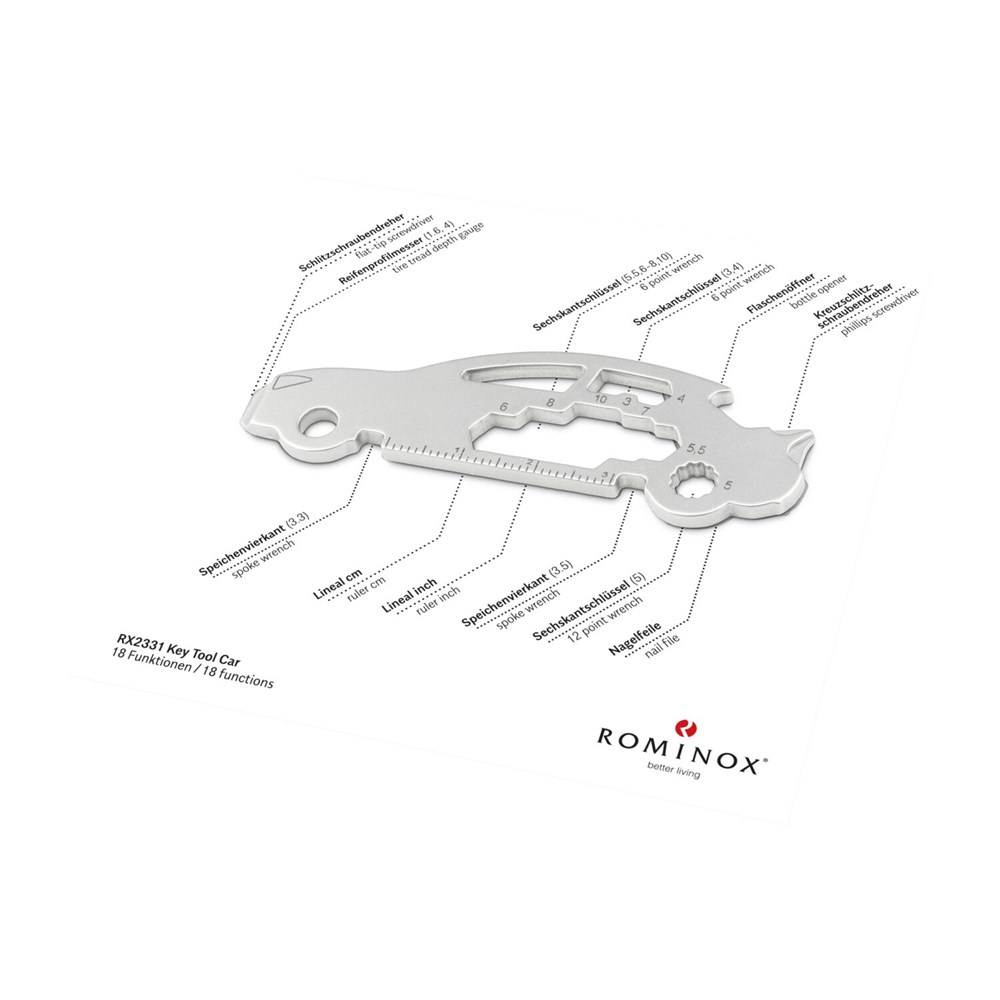 Geschenkartikel: ROMINOX® Key Tool Car/Auto (18 Funktionen) im Motiv-Mäppchen Merry Christmas Geschenkartikel: ROMINOX® Key Tool Car/Auto (18 Funktionen) im Motiv-Mäppchen Merry Christmas