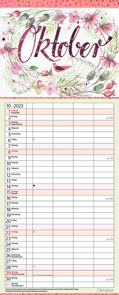 Familienplaner Gartenglück - Kalender Familienplaner Gartenglück - Kalender