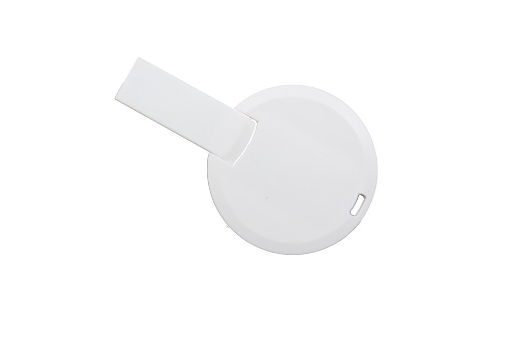 USB Stick Basic Card Round-Weiß-1 GB