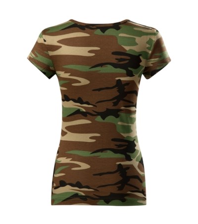 T-Shirt Damen Camo Pure camouflage braun