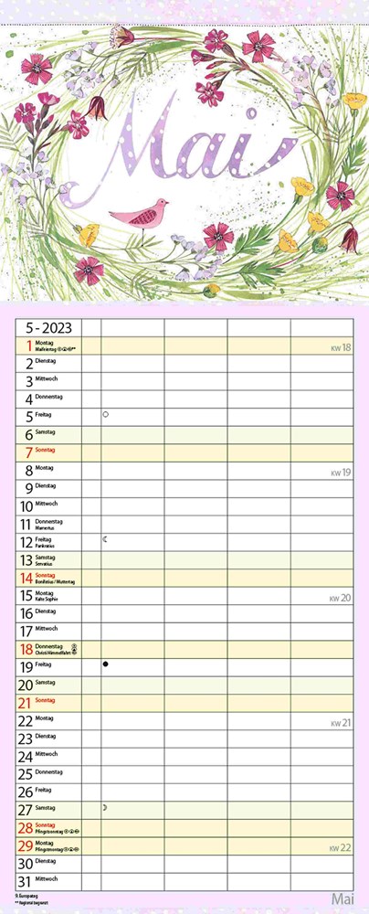 Familienplaner Gartenglück - Kalender Familienplaner Gartenglück - Kalender