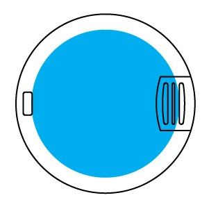 USB Stick Basic Card Round-Weiß-1 GB