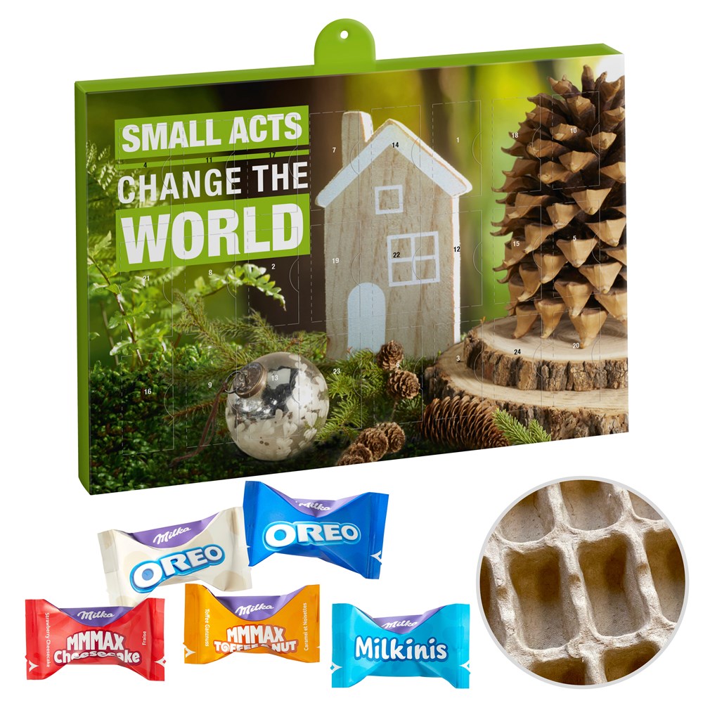 Premium Präsent-Adventskalender "Eco" mit Milka Zarte Momente