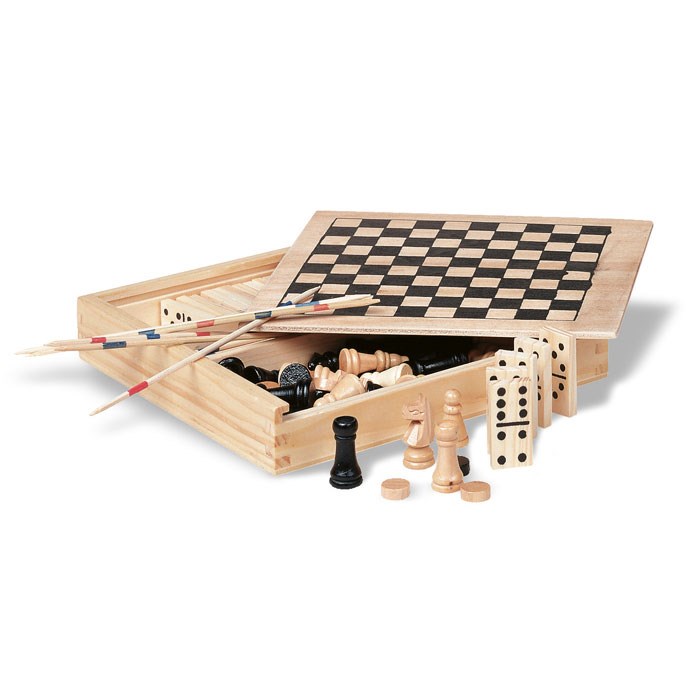 TRIKES - Spielesammlung in Holzbox